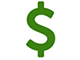 Dollar sign icon